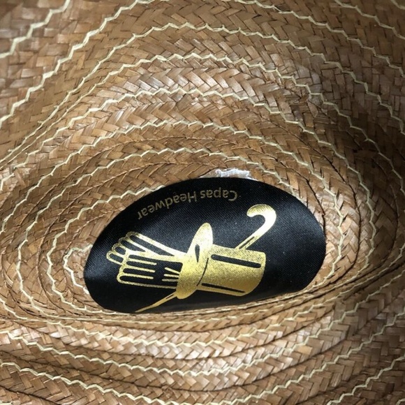 Men,Ny Fedora hat with ribbon, size L, Beige,straw style.! - Picture 7 of 9